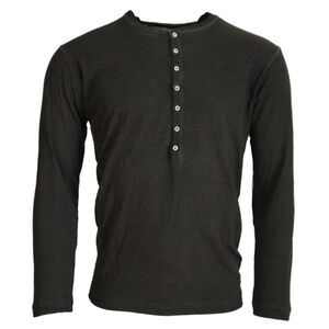 Dsquared² Long Sleeve Henley Shirt TSH3535 Men Gray Sweaters